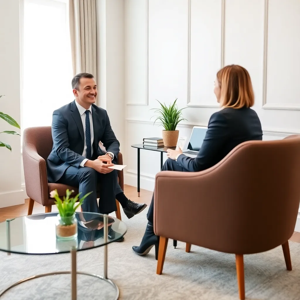 Executive coach in één-op-één sessie met een bedrijfsleider voor persoonlijke ontwikkeling