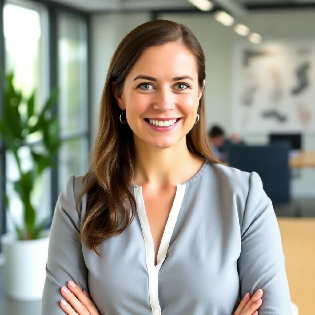 Portret van Annemiek Jansen, een vrouwelijke HR-directeur met een vriendelijke uitstraling